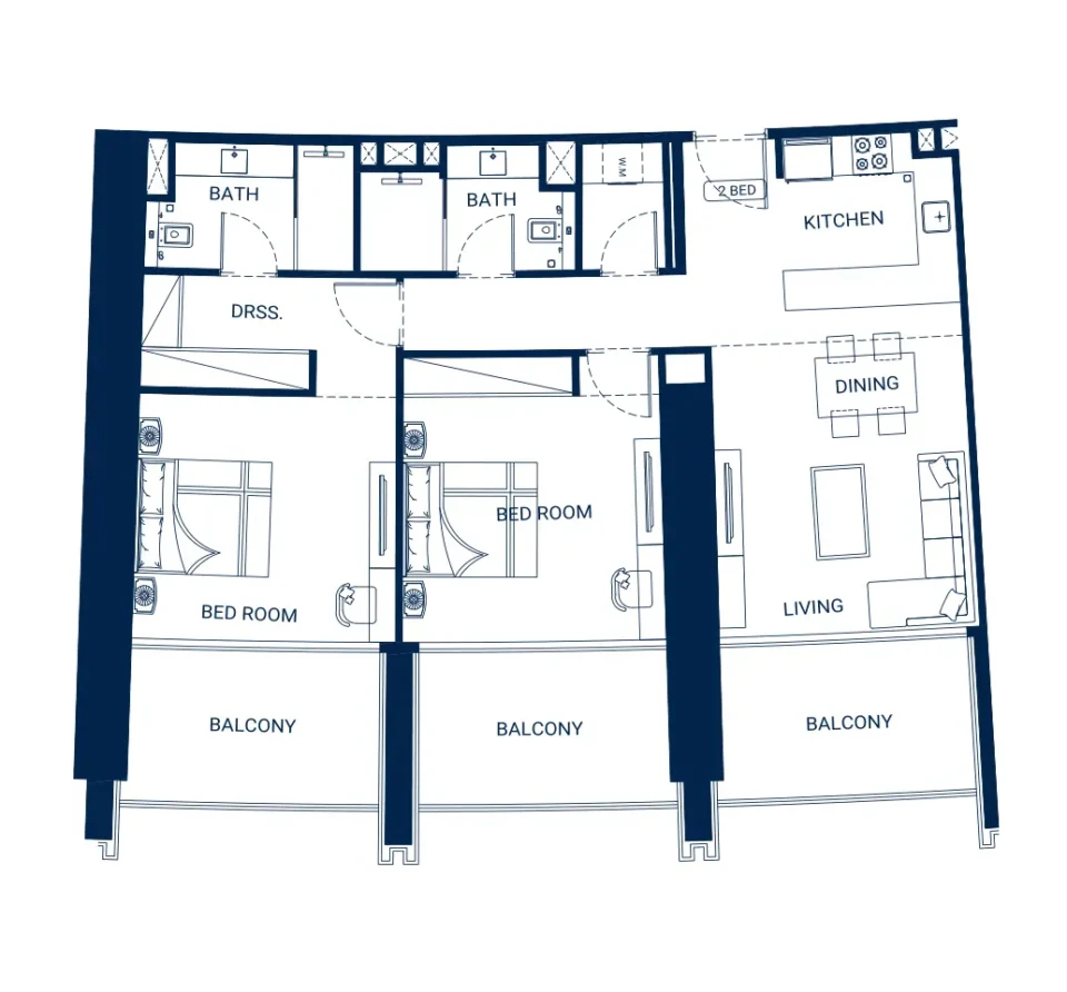 Dubui apartments price to buy
